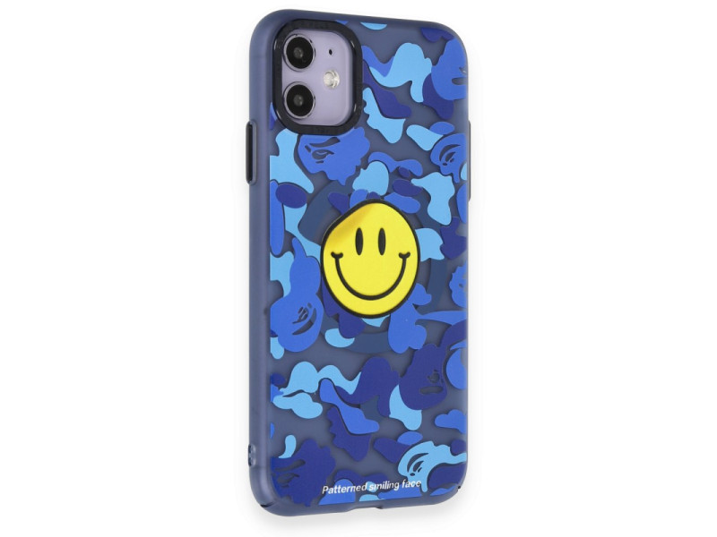 Newface iPhone 11 Kılıf Apollo Magneticsafe Desenli Kapak - Apollo Mavi - 1