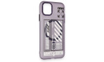 Newface iPhone 11 Kılıf Apollo Magneticsafe Desenli Kapak - Apollo Mor - 1