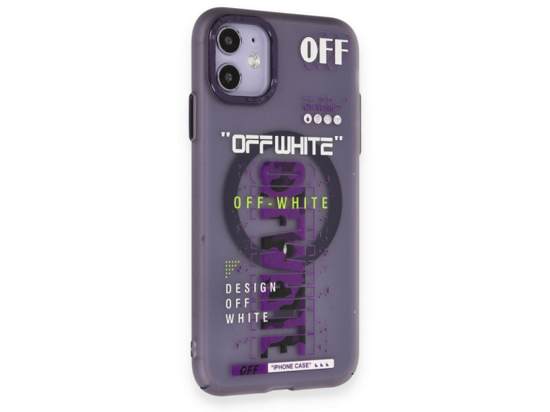 Newface iPhone 11 Kılıf Apollo Magneticsafe Desenli Kapak - Apollo Mor - 3