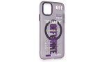 Newface iPhone 11 Kılıf Apollo Magneticsafe Desenli Kapak - Apollo Mor - 3