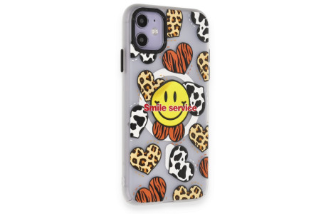 Newface iPhone 11 Kılıf Apollo Magneticsafe Desenli Kapak - Apollo Şeffaf - 2