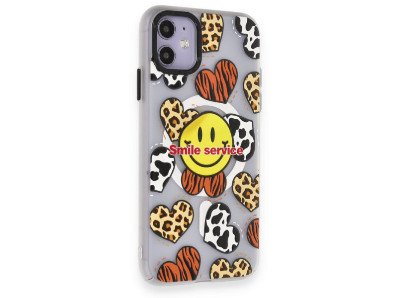 Newface iPhone 11 Kılıf Apollo Magneticsafe Desenli Kapak - Apollo Şeffaf - 2