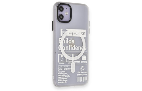 Newface iPhone 11 Kılıf Apollo Magneticsafe Desenli Kapak - Apollo Şeffaf - 4
