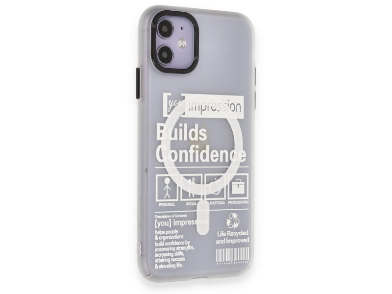 Newface iPhone 11 Kılıf Apollo Magneticsafe Desenli Kapak - Apollo Şeffaf - 4