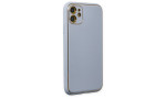 Newface iPhone 11 Kılıf Coco Deri Silikon Kapak - Sky Blue