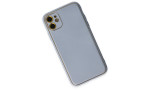Newface iPhone 11 Kılıf Coco Deri Silikon Kapak - Sky Blue