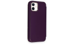 Newface iPhone 11 Kılıf Dolpin Kapaklı - Derin Mor
