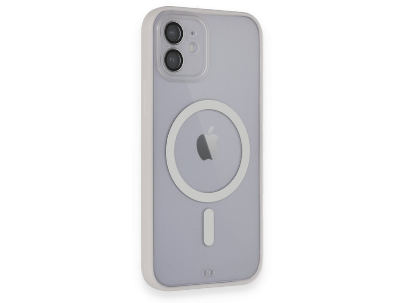 Newface iPhone 11 Kılıf Grand Magneticsafe Kapak - Beyaz