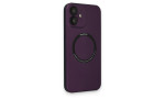 Newface iPhone 11 Kılıf Jack Magneticsafe Lens Silikon - Mürdüm