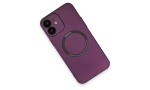 Newface iPhone 11 Kılıf Jack Magneticsafe Lens Silikon - Mürdüm