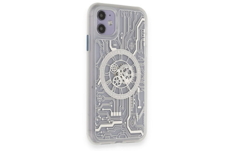 Newface iPhone 11 Kılıf Magic Magneticsafe Silikon - Şeffaf