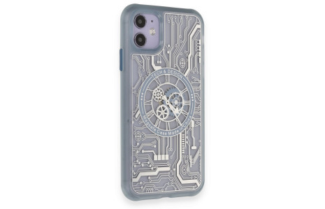 Newface iPhone 11 Kılıf Magic Magneticsafe Silikon - Sierra Blue