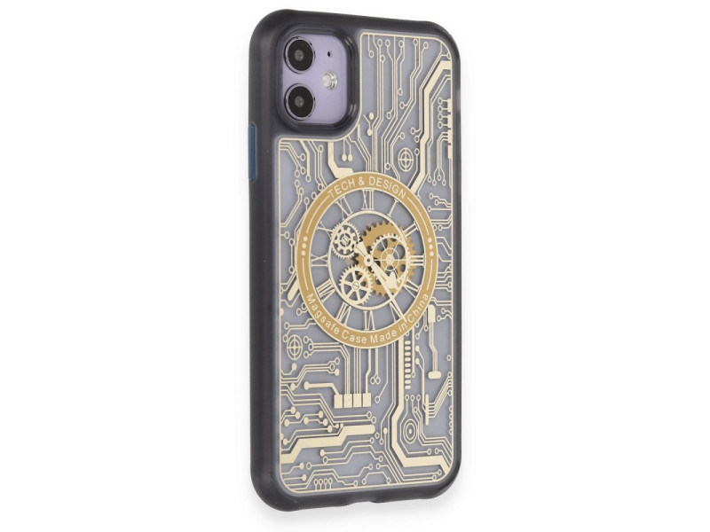Newface iPhone 11 Kılıf Magic Magneticsafe Silikon - Siyah