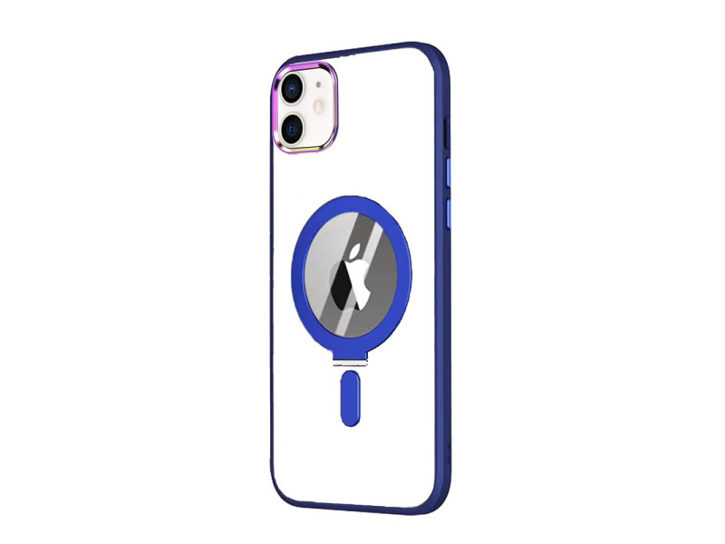 Newface iPhone 11 Kılıf Mudo Magneticsafe Standlı Kapak - Lacivert