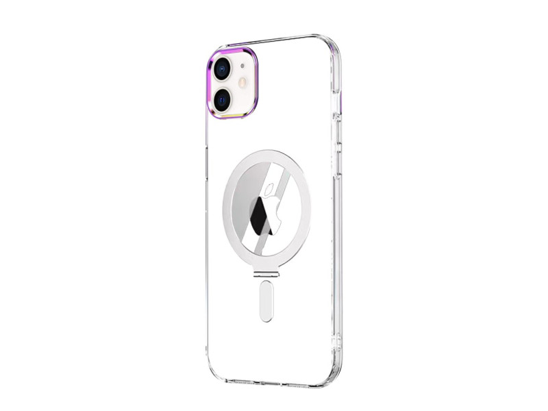 Newface iPhone 11 Kılıf Mudo Magneticsafe Standlı Kapak - Şeffaf