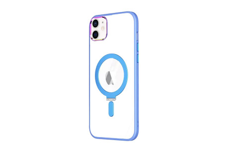Newface iPhone 11 Kılıf Mudo Magneticsafe Standlı Kapak - Sierra Blue