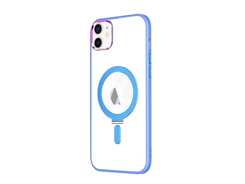 Newface iPhone 11 Kılıf Mudo Magneticsafe Standlı Kapak - Sierra Blue
