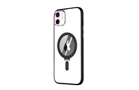 Newface iPhone 11 Kılıf Mudo Magneticsafe Standlı Kapak - Siyah