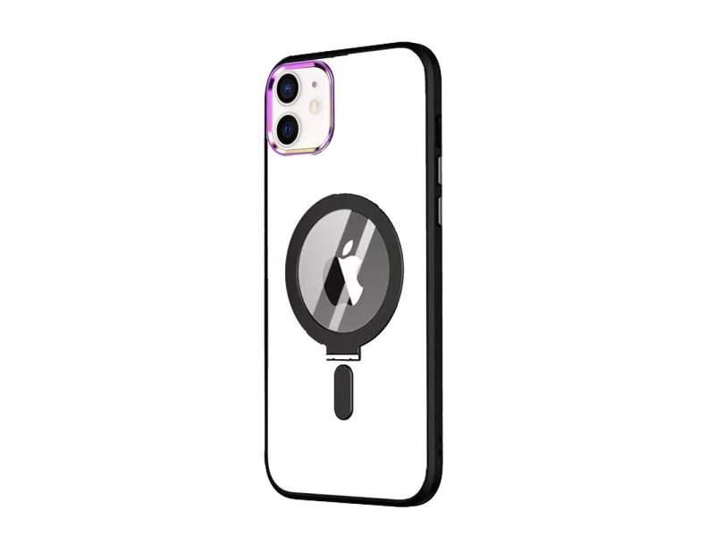 Newface iPhone 11 Kılıf Mudo Magneticsafe Standlı Kapak - Siyah