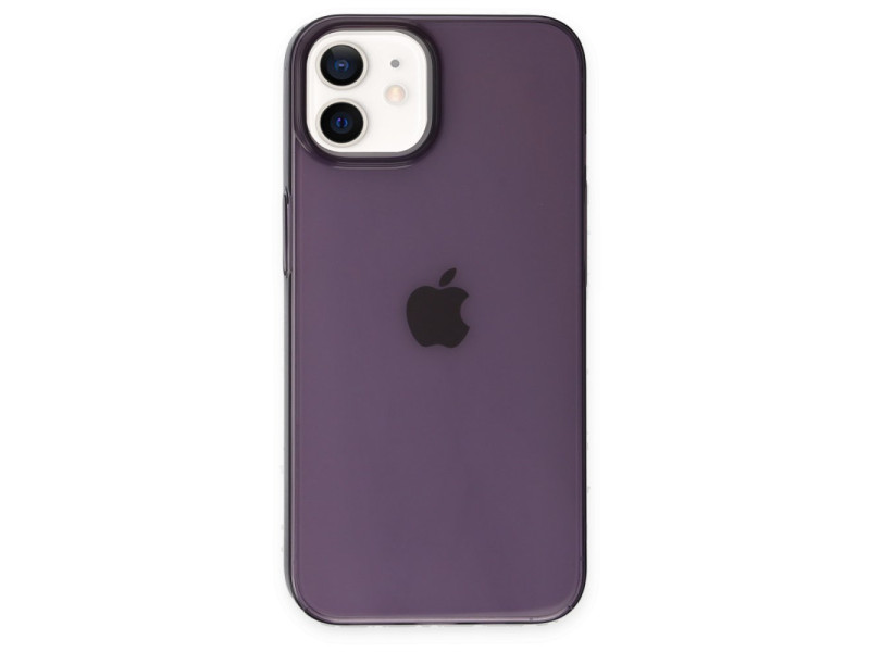 Newface iPhone 11 Kılıf Pc Sert Şeffaf Kapak - Mor