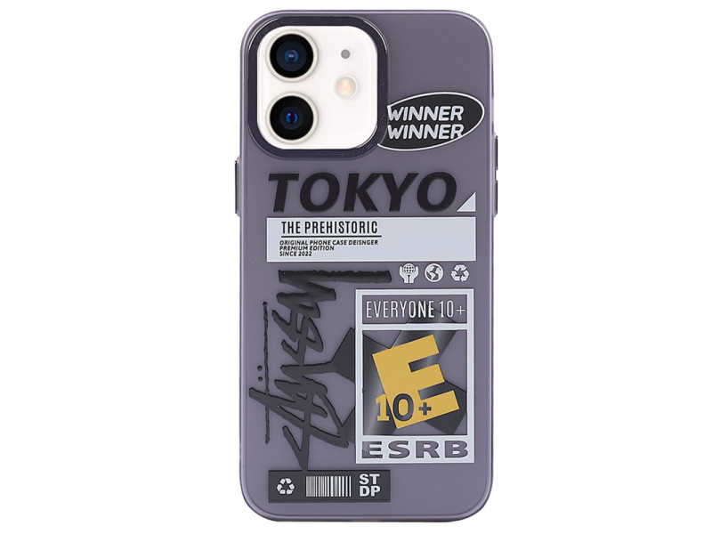 Newface iPhone 11 Kılıf Prada Desenli Kapak - Prada Mor - 2