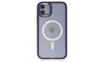 Newface iPhone 11 Kılıf Room Magneticsafe Silikon - Derin Mor