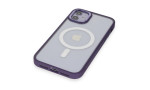 Newface iPhone 11 Kılıf Room Magneticsafe Silikon - Derin Mor