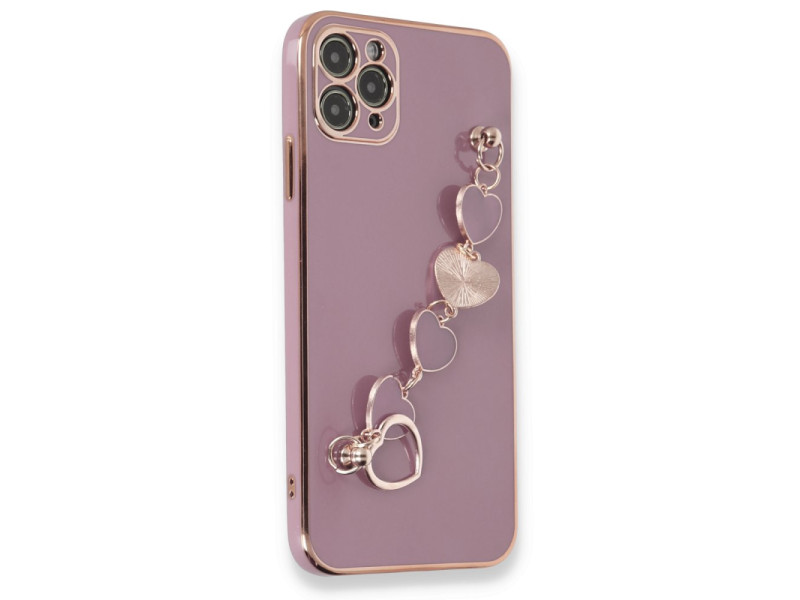 Newface iPhone 11 Pro Kılıf Esila Silikon - Mor