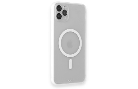 Newface iPhone 11 Pro Kılıf Grand Magneticsafe Kapak - Beyaz