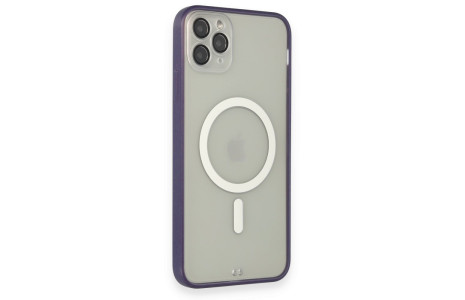 Newface iPhone 11 Pro Kılıf Grand Magneticsafe Kapak - Mor