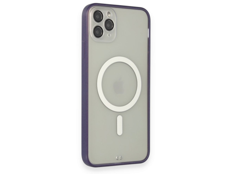 Newface iPhone 11 Pro Kılıf Grand Magneticsafe Kapak - Mor