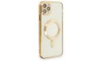 Newface iPhone 11 Pro Kılıf Kross Magneticsafe Kapak - Gold