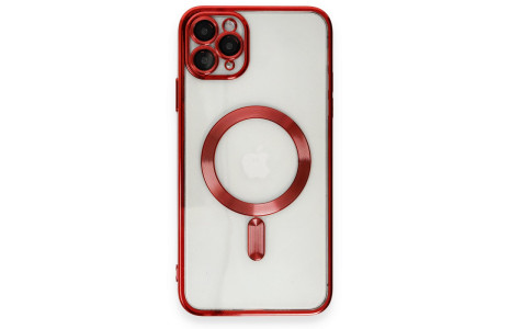 Newface iPhone 11 Pro Kılıf Kross Magneticsafe Kapak - Kırmızı