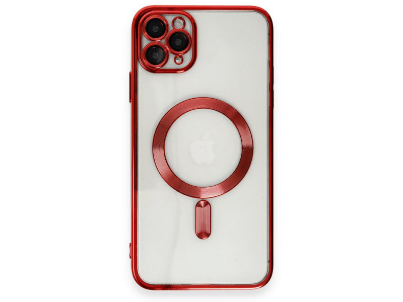 Newface iPhone 11 Pro Kılıf Kross Magneticsafe Kapak - Kırmızı
