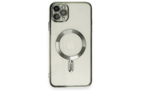 Newface iPhone 11 Pro Kılıf Kross Magneticsafe Kapak - Koyu Yeşil