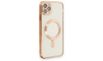 Newface iPhone 11 Pro Kılıf Kross Magneticsafe Kapak - Rose
