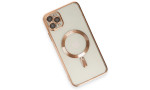 Newface iPhone 11 Pro Kılıf Kross Magneticsafe Kapak - Rose