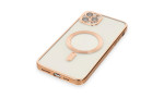 Newface iPhone 11 Pro Kılıf Kross Magneticsafe Kapak - Rose