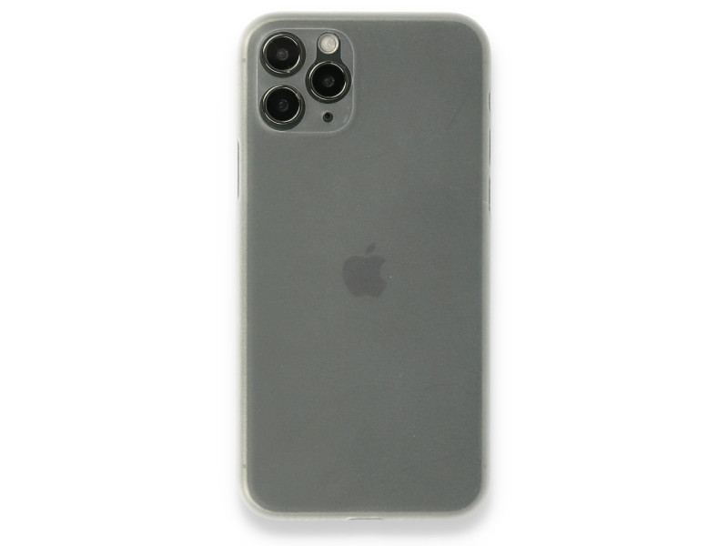 Newface iPhone 11 Pro Kılıf PP Ultra İnce Kapak - Beyaz