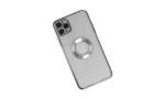 Newface iPhone 11 Pro Kılıf Slot Silikon - Gümüş