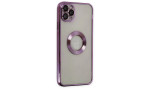 Newface iPhone 11 Pro Kılıf Slot Silikon - Mor