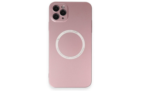 Newface iPhone 11 Pro Max Kılıf Jack Magneticsafe Lens Silikon - Rose Gold