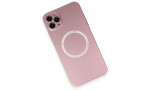 Newface iPhone 11 Pro Max Kılıf Jack Magneticsafe Lens Silikon - Rose Gold