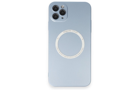 Newface iPhone 11 Pro Max Kılıf Jack Magneticsafe Lens Silikon - Sierra Blue