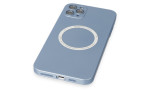 Newface iPhone 11 Pro Max Kılıf Jack Magneticsafe Lens Silikon - Sierra Blue