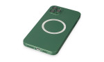 Newface iPhone 11 Pro Max Kılıf Jack Magneticsafe Lens Silikon - Yeşil
