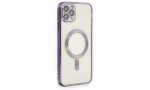 Newface iPhone 11 Pro Max Kılıf Kross Magneticsafe Kapak - Mor