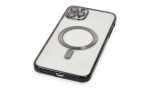 Newface iPhone 11 Pro Max Kılıf Kross Magneticsafe Kapak - Siyah