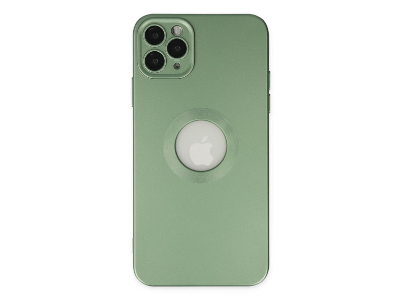 Newface iPhone 11 Pro Max Kılıf Vamos Lens Silikon - Açık Yeşil