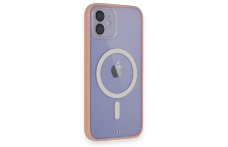 Newface iPhone 12 Kılıf Grand Magneticsafe Kapak - Pembe
